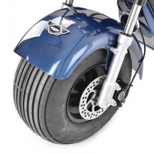Scuter electric HECHT COCIS ZERO Blue, 1500W, 60V/20Ah, 45km/h, max. 219kg - Img 2