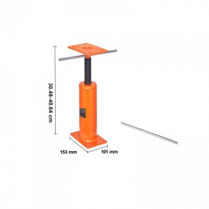 Set 2 cricuri de podea, Otel, 30.48-40.64 cm, Capacitate 4400 kg/buc - Img 4