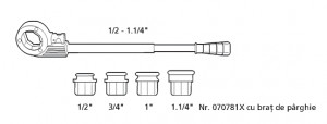 Set clupa de filetat SUPER CUT 1/2-3/4-1-1.1/4" - Img 2