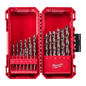 Set de burghie pentru metal, rectificate, DIN338, Ø1.0-10.0mm, 19buc, 4932499766 Milwaukee