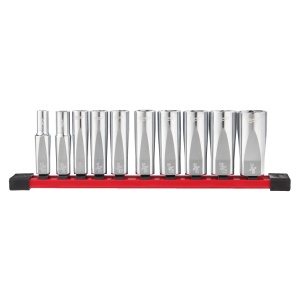 Set de chei tubulare 3/8" lungi, sistem imperial, 10buc, 4932492510 Milwaukee