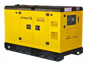 Stager YDY22S Generator insonorizat 22kVA, 87A, 1500rpm, monofazat, diesel - Img 3