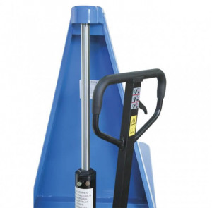 Transpalet manual 1000 kg cu ridicare la 800 mm S2/800, Fervi - Img 4