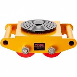 Transportor pivotant Dolly, capacitate 6 Tone, rotatie 360 grade, Otel, roti poliuretan - Img 4