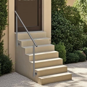 Balustrada inox, 4-5 trepte Vivatechnix, Inaltime 1000 mm, lungime 1500 mm, pozitii reglabile, Montaj lateral - Img 4