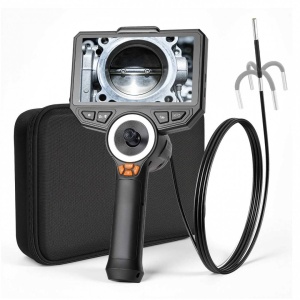 Camera endoscop, ecran articulat 360°, Zoom 8X, ecran IPS HD de 6, lentila ultra subțire 3.9 mm, IP67, cablu 1.5 m