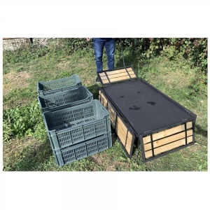 Carucior de gradina Vivatechnix VMD-1012, roti gonflabile, 1380x650 x600 mm, max 300Kg, fara ladite - Img 6