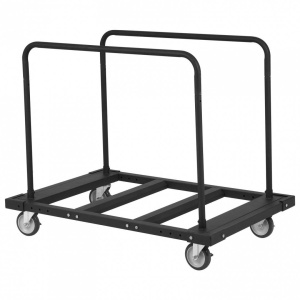 Carucior pentru transport placi gips-carton, maxim 800 Kg, 10 placi, Otel, 4 x roti, 1150 x 740 x 995 mm - Img 2