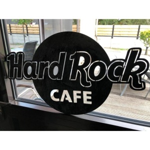 Decoratiune metalica de perete Krodesign Hard Rock Caffe KRO-1067, Lungime 60 cm, negru, grosime 1.5 mm - Img 3