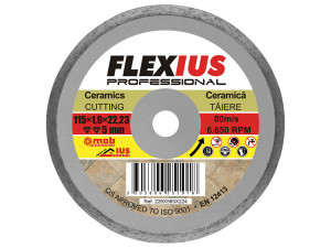 Disc diamantat pentru taiere materiale ceramice TC8 cu dimensiunea principala de Ø A: 125 mm