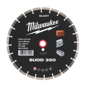 Disc diamantat premium silentios SUDD, 350x25.4mm, 4932479462 Milwaukee