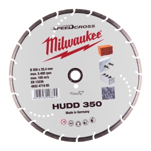 Disc diamantat Premium Speedcross HUDD, 350mm, 4932471985 Milwaukee