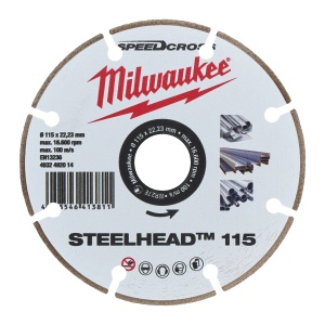 Disc diamantat Premium STEELHEAD™ debitat otel, 115mm, 4932492014 Milwaukee