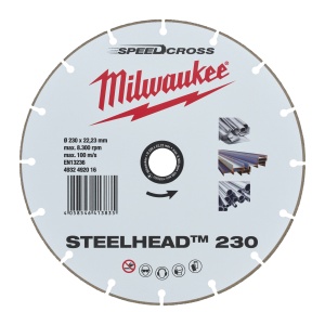 Disc diamantat Premium STEELHEAD™ debitat otel, 230mm, 4932492016 Milwaukee