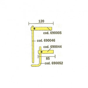 Electrod drept pentru sudura in puncte Telwin 690046, lungime 215 mm, diametru 12 mm