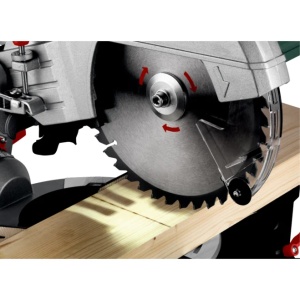 Fierăstrău debitat și sanfrenat Metabo KGS 254 M, 254 mm, 1450 W, cu glisare - Img 2