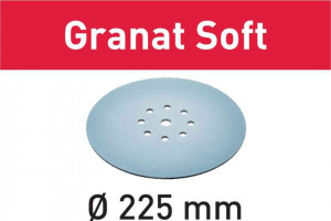 Foaie abraziva Granat Soft D225 P120 GR SOFT/25, Festool - Img 2