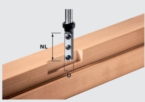 Freză de canelare cu plăcuţe amovibile HW S12 D16/50 WP, Festool