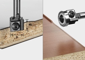 Freză pentru frezarea coplanară, cu plăcuţe amovibile S8 HW D19 12x12 KL OFK, Festool