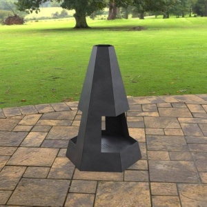 Incalzitor pentru terasa/gradina, Pyramid Hexagon Double KRO-1079, Otel, Negru, 1200x700x813 mm, grosime 3 mm - Img 7