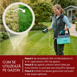 Îngrășământ Gazon Revitalizant pentru înverzire rapidă și regenerare all season, 250 ml, Gazonul - Img 2