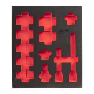 Insertie spuma cu chei tubulare de impact lungi 3/4", 12buc, 4932493398 Milwaukee