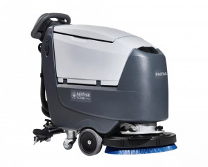 Masina de spalat-aspirat pardoseli, impinsa, profesionala, Nilfisk SCRUBBER SC500 53 B FULL PKG CU TRACTIUNE, 930 W, 155 rpm, 530 mm