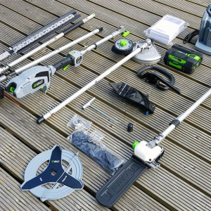 Multifunctionala Ego Power MHSC2002E, cu ansamblu motor, fierastrau, cap cu fir, lama gard viu, lama taiere margini gazon, incarcator rapid, acumulator Li-Ion de 5 Ah - Img 3