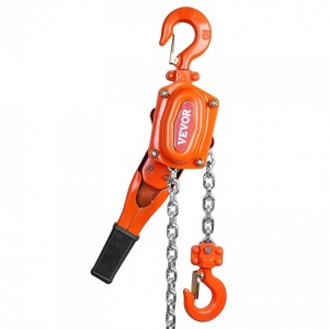 Palan manual cu parghie si lant 1500 kg, Clichet, Inaltime de ridicare 2.8 m, Forta tragere 240 N - Img 2