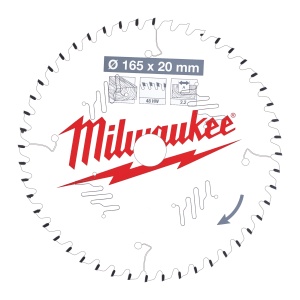 Panza de circular, Ø165mm X Ø20mm, Z48, Lemn, 4932471295 Milwaukee