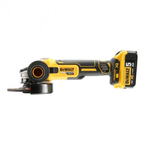 Polizor unghiular DeWalt DCG405P3, 125 mm, 3 acumulatori Li-Ion 18 V/5 Ah, incarcator, valiza de transport - Img 3
