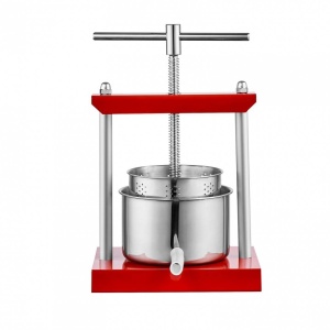 Presa manuala pentru struguri, citrice, vinete Vivatechnix Inox, capacitate 5.5 l, diametru cos 22 cm - Img 2