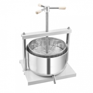 Presa manuala pentru struguri si fructe moi, Capacitate 12 l, Inox, 370x355x665 mm