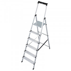 SCARA KRAUSSE MONTO "SOLIDY" DUBLA CU TREPTE PE O PARTE, 6 TREPTE, KR-126245