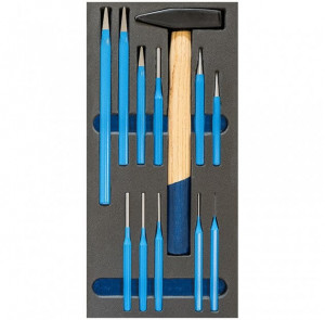 Set 11 dalti si ciocan TM01/038, Fervi