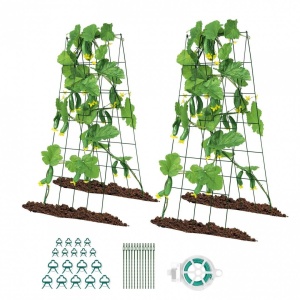 Set 2 spaliere pentru castraveti, plante agatatoare, 100x80, Pliabil - Img 2