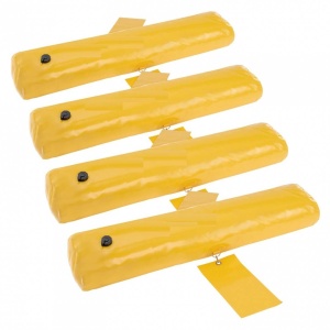 Set 4 Bariere contra inundatiilor, Lungime 122 cm, Latime 25 cm, Portabile, PVC Industrial