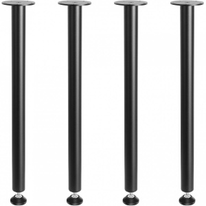 Set 4 picioare pentru mese, Vivatechnix, Inaltime 71 cm, capacitate 544 kg, Otel, Negru - Img 2