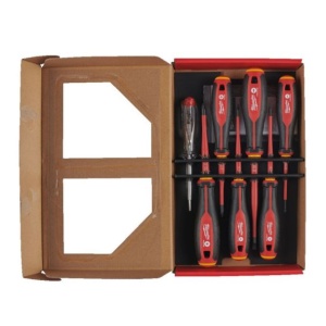 Set 7 surubelnite izolate VDE, PH, SL si tester tensiune, maner Tri-Lobe, MILWAUKEE® - Img 2