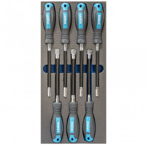Set 7 surubelnite tubulare flexibile TM01/029, Fervi