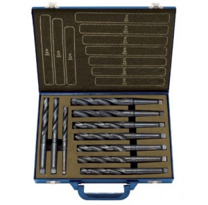 Set burghie cu coada conica DIN 345 N - HSS 118°, Fervi