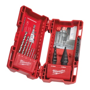 Set de burghie in trepte si de gaurire, 10buc, 4932501119 Milwaukee