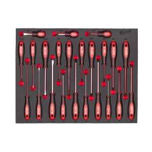 Set insertie spuma cu surubelnie Tri-Lobe, 23buc, 4932479830 Milwaukee