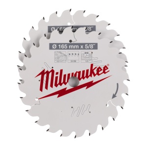Set panze de circular, Ø165mm X Ø15.87mm, Z24 si Z24, Lemn, 4932479836 Milwaukee