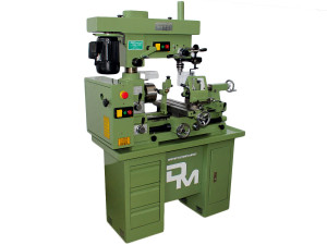 Strung combinat cu freză MASTER 520 de Damatomacchine, Maşină combinata strung freza pentru prelucrarea metalelor cu 2 motoare si distanta intre varfuri de 520 mm, 750 W - Img 2