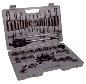 Trusa de tarozi si filiere M6-M24 metrice din otel TUNGSTEN M100, Fervi