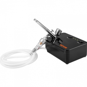 Aerograf multifunctional Vevor, 3 duze 0.2, 0.3, 0.5 mm, 10 l/min, 2 Bar - Img 3