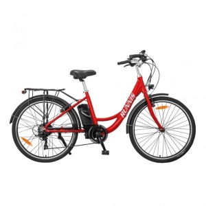 Bicicleta asistata electric - HECHTRUNNISRED, 250 W, 25 km/h, 10.4 Ah, rosie