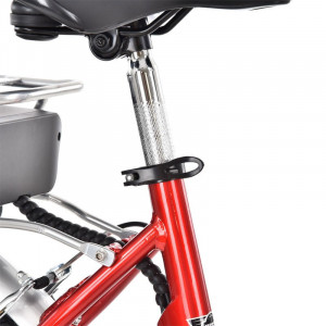 Bicicleta electrica Hecht prime red cu sasiu din aluminiu schimbator shimano acumulator 36 v - Img 3