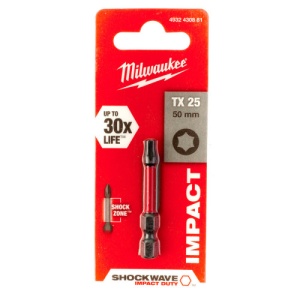 Bit de impact, Shockwave Impact Duty™, TX25x50mm, prindere 1/4, MILWAUKEE® - Img 2